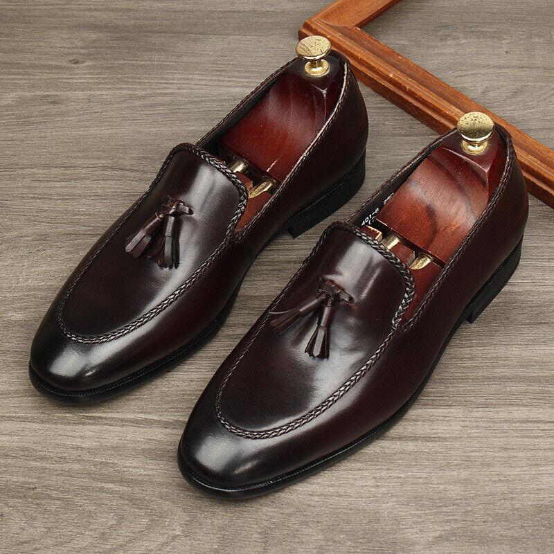 SAOLA 2024 Nuove Scarpe Uomo Slip On Comfort Business Vera Pelle Nappa Scarpe Tg