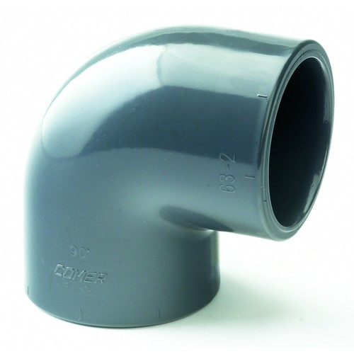 PVC Elbow x 90o : Metric (mm) & Imperial (Inch) - Picture 3 of 5