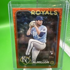 2024 TOPPS SERIES 2 ORANGE FOIL /299 RC JOHN McMILLON KANSAS CITY ROYALS #571