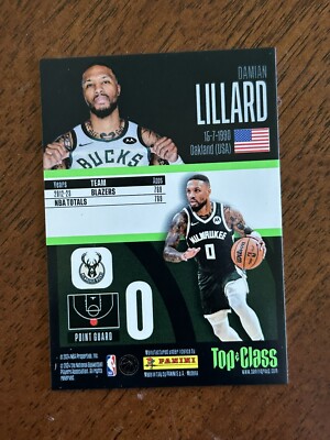 2023-24 Panini NBA Top Class New Sensation Damian Lillard (2