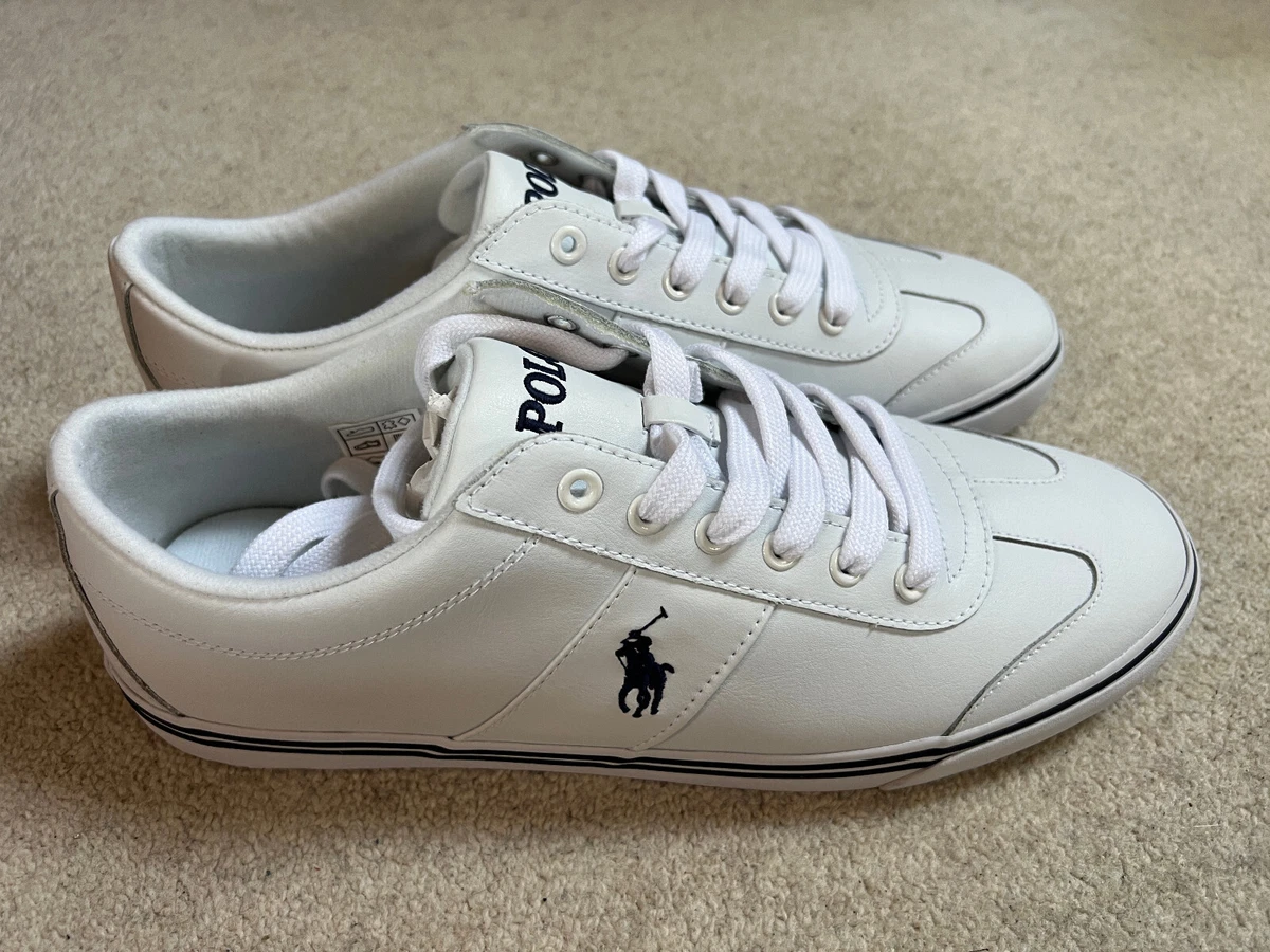 Polo ralph lauren leather hotsell trainers
