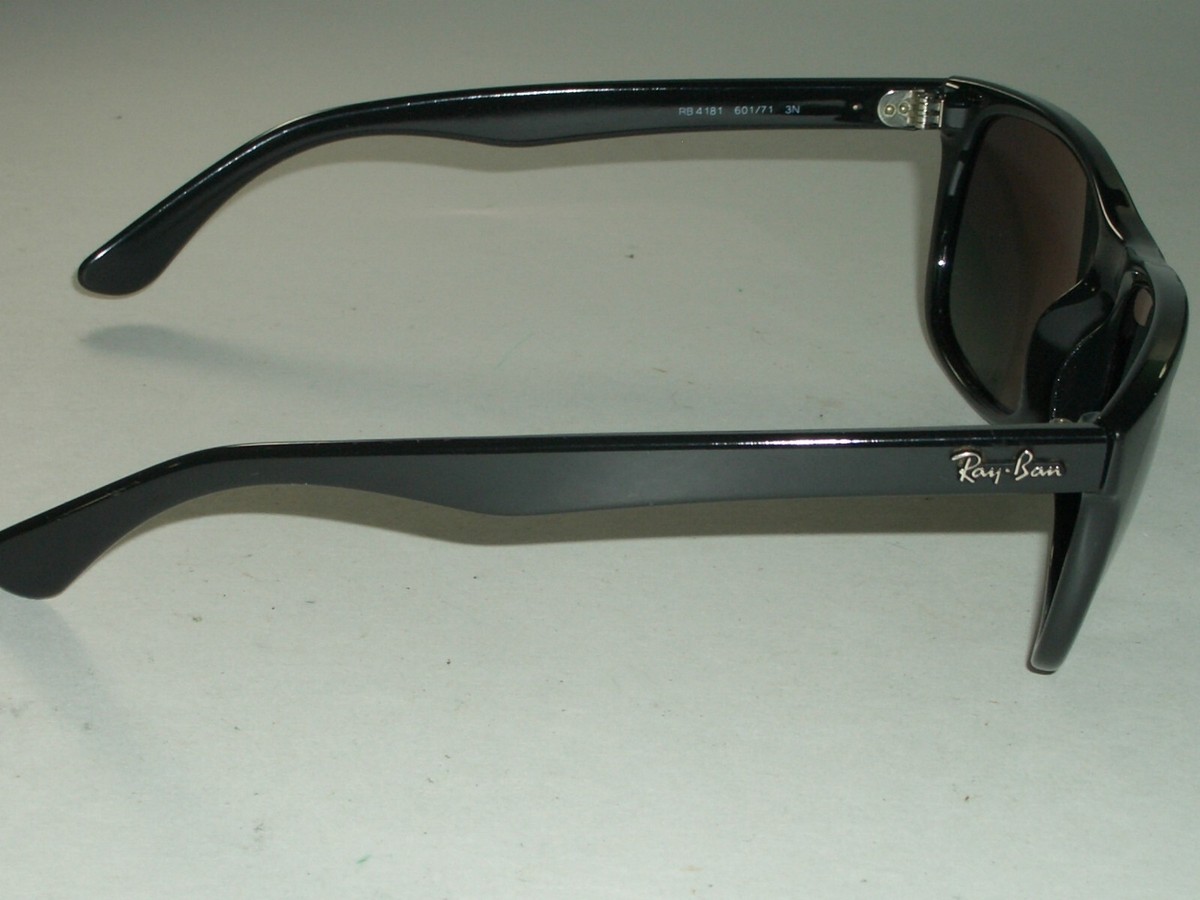 RAY BAN RB4181 601/71 3N THICK SHINY BLACK TOP GRADIENT