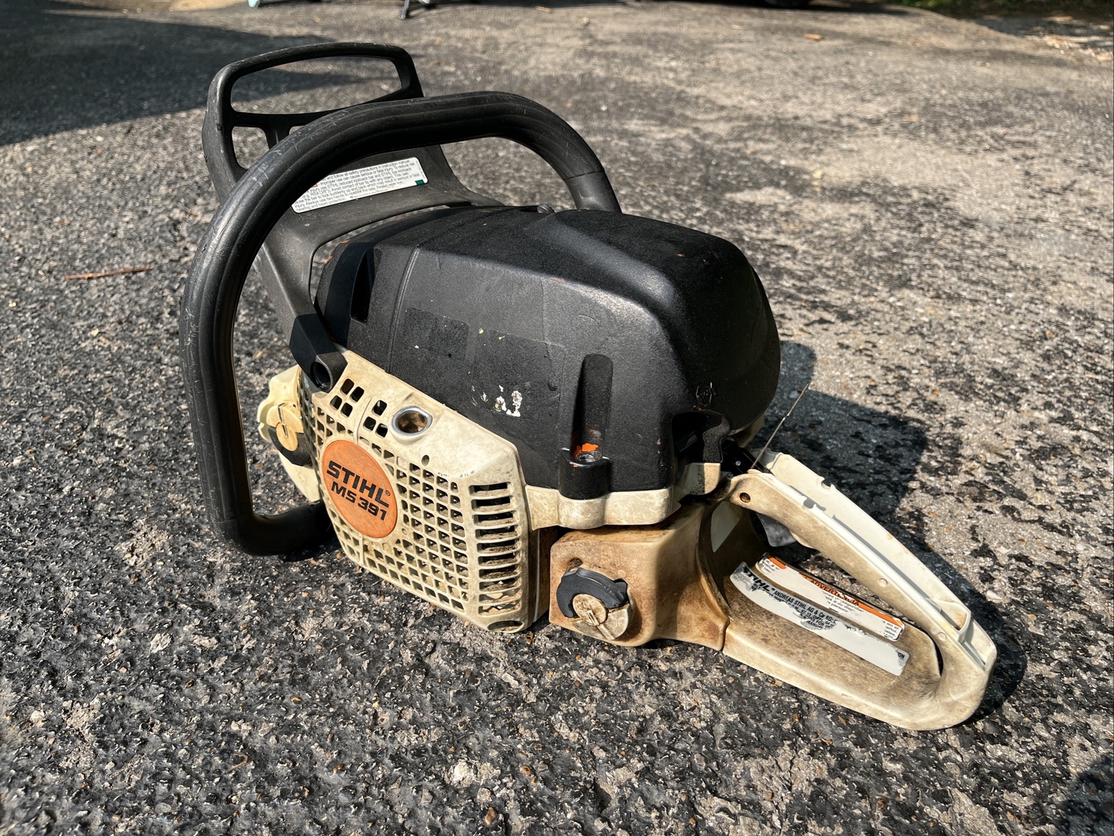 Image of Stihl MS 391 chainsaw on Ebay website