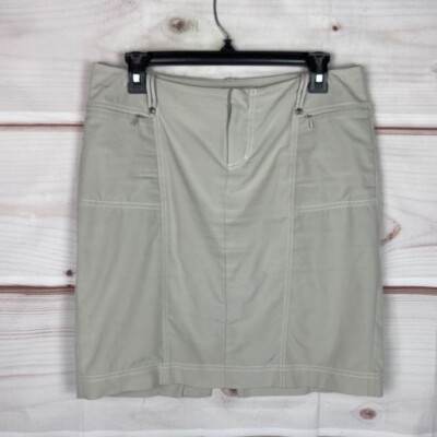 Athleta Skirt Womens 4 Sonora Woven Stretch Pencil Pockets Athletic Solid
