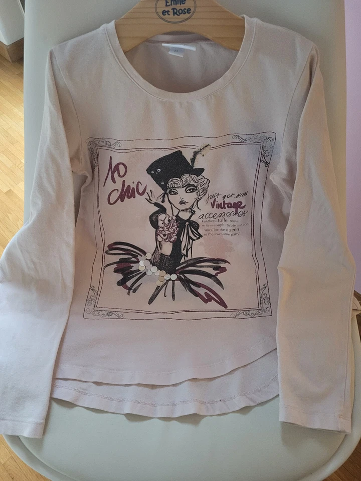 ⭐M⭐Longsleeve* Gr. 134*⭐Mädchen⭐leicht rosa⭐NP: 25 €⭐