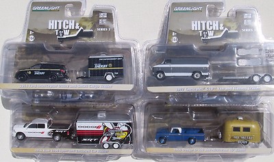 GREENLIGHT HITCH & TOW SERIES 3 SET DODGE CHEVY FORD & AIRSTREAM