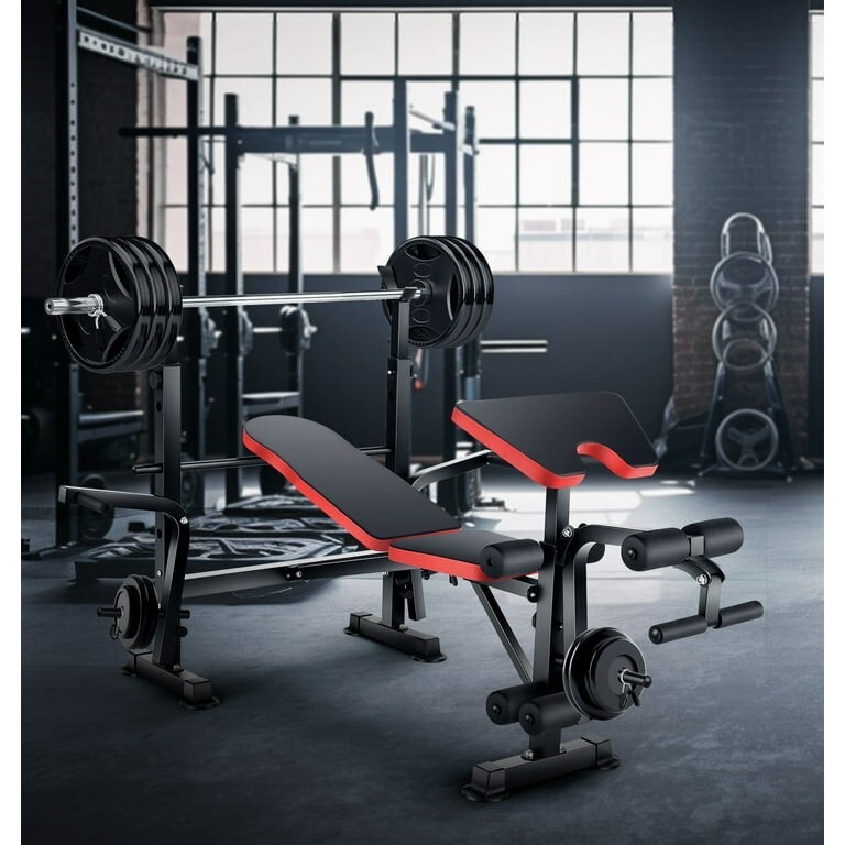 Multi Function 600lbs 5-in-1 Adjustable Olympic Weight Bench