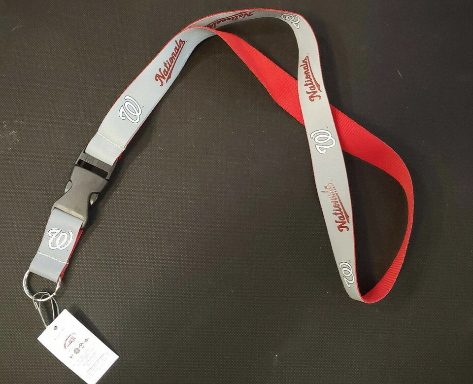 WASHINGTON NATIONALS Official MLB reflective lanyard/removable keychain - Image 3 of 4