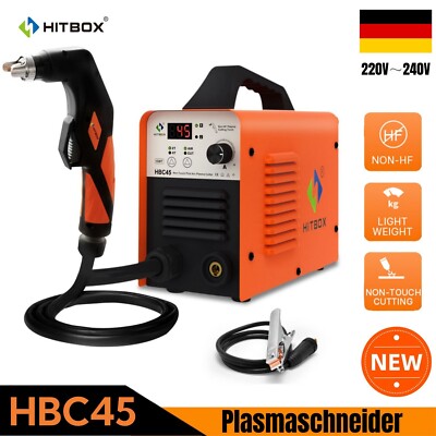 45A 14mm Plasmaschneider 220V Non Touch Air Plasma Cutter Pilot ARC HITBOX DE