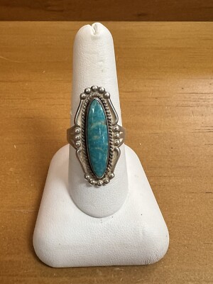 Navajo Vtg Fred Harvey Turquoise Ring
