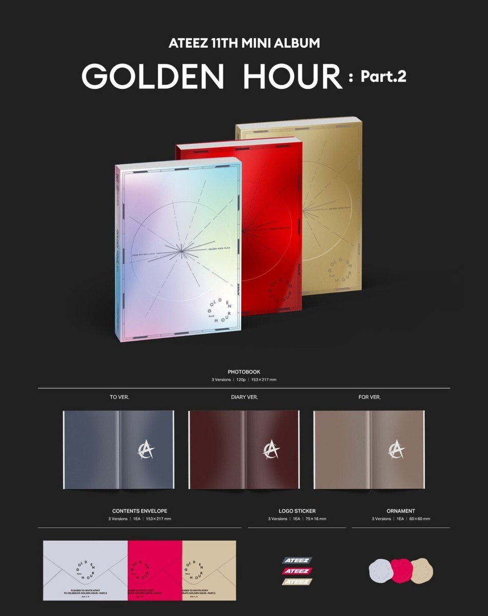 ATEEZ GOLDEN HOUR : Part.2 11th Mini Album | eBay