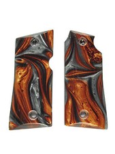 Copper Silver Pearl Colt Mustang Pocketlite Grips
