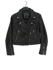 Blanknyc Women's Jacket S Brown Polyester With Other Motorcycle Jacket