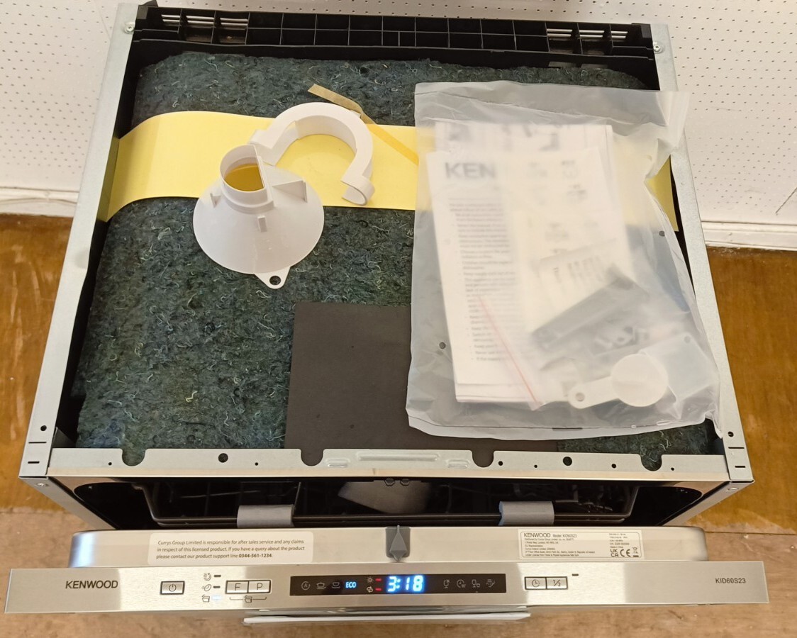 KENWOOD KID60S23 Full size Fully Integrated Dishwasher 14 Place