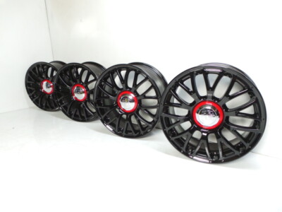 TOP&ORIG ABARTH 500 595 Turismo Felgen 17zoll schwarz black gloss Alloy Wheels