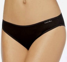 CALVIN KLEIN Form Cotton Black Bikini Panty NEW Womens Sz XS 4 XL 8 QD3644