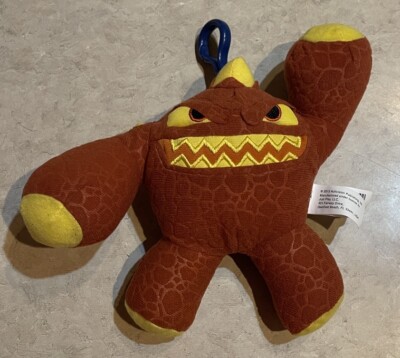 Skylanders GIANTS ERUPTOR 2012 Plush Backpack Bag Clip Activision Just Play