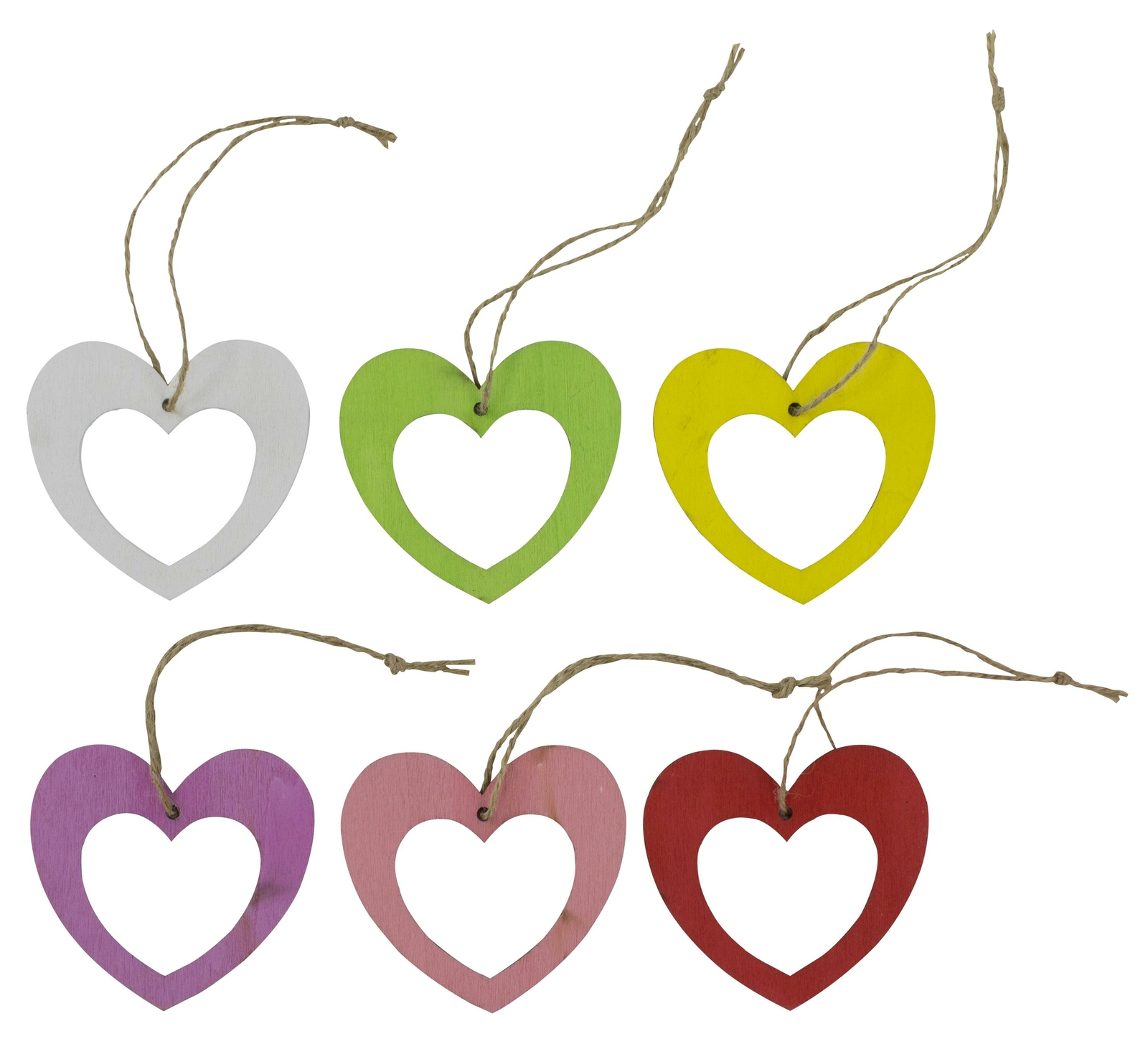 OUDQFCJ Holz Herz Deko Anhänger - 35cm Romantische Fensterdeko Aus Holz