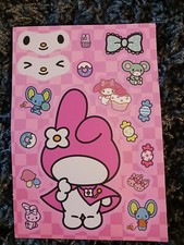Cute Sanrio Changing Faces My Melody Sticker Sheet..NEW 4.5"x6.25"