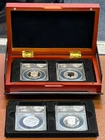 2014 Silver Kennedy Half Dollar 4 Coin Set - ANACS PR70, EU70, SP70 & MS70