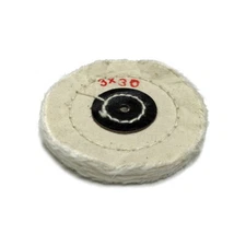 BesQual Muslin Buff - 3" x 30 ply, White, 12/Pk