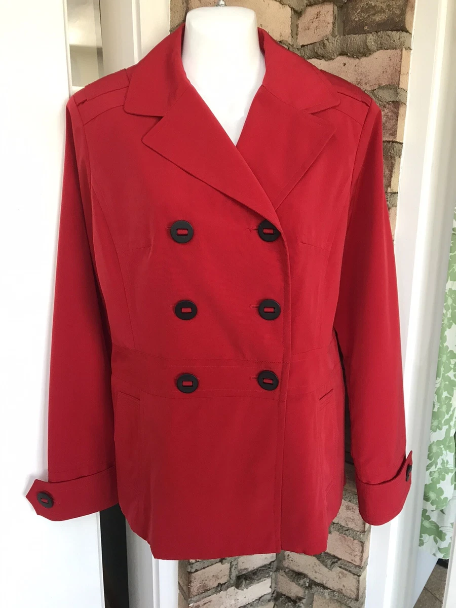 Womens red shop spring coat