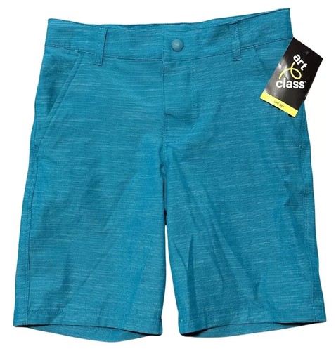 Art Class Swim Shorts Boys 12 Husky Teal Adjustable Waist Webbed Pockets NWT - Picture 3 of 7