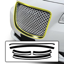 Fits Chrysler 300 Front Bumper Grille Chrome Delete Decal Film Blackout Trim Fits Chrysler 300 Front Bumper Grille Chrome Delete Decal Film Blackout Trim