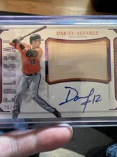 2016 National Treasures - Rookie Materials Signatures Purple Dariel Alvarez /49 