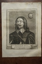 JEAN ERNEST PISTORIUS...... SAXONY......Portrait. Original Engraving (1650).