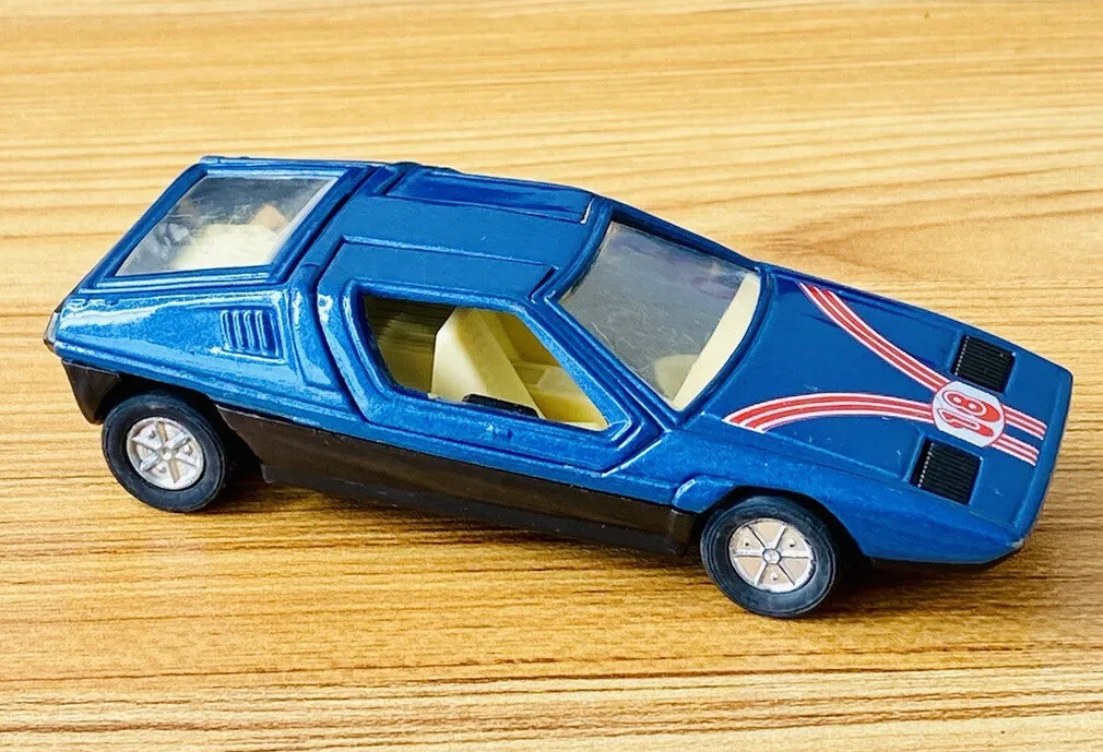 Vintage Michelotti Lazer Die Cast Metal Car SS-901 Pull Back