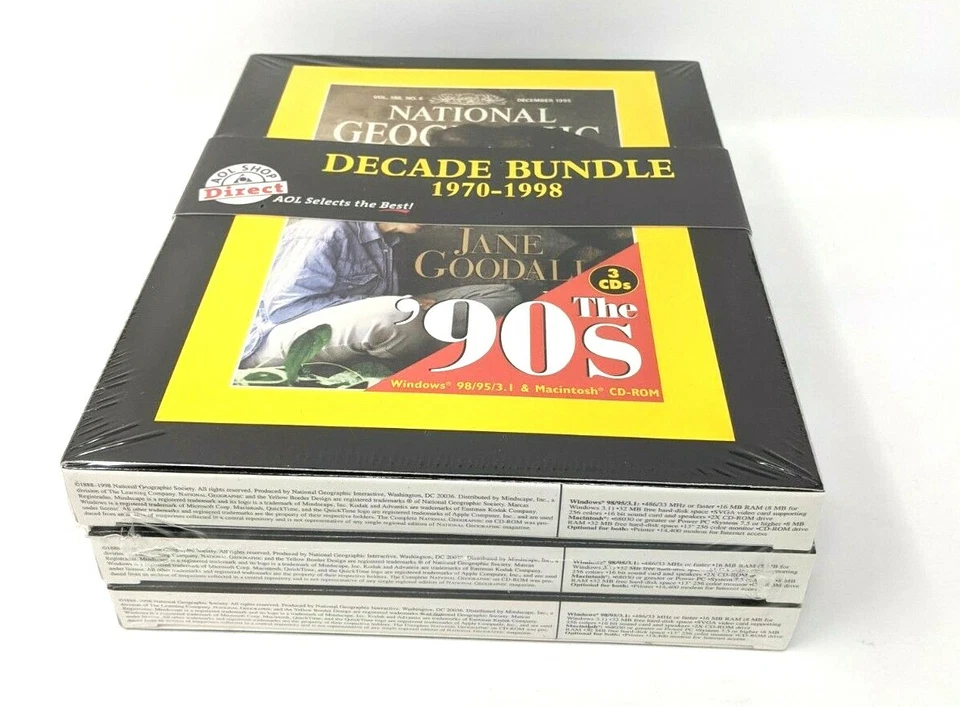 National Geographic The 70s-90s Digital  Interactive Magazine Box Set 1970-1998 - Image 3 of 4
