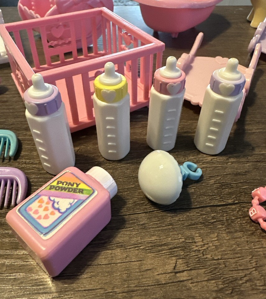 Vintage G1 My Little Pony Lullaby Nursery Baby Furniture Accessories