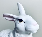 Midwest Ceramic White Rabbit Bunny Glossy Figurine 5” x 3” Vintage — photo 6