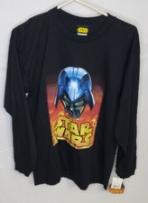 NWT New Lucas Films Star Wars Darth Vader Long Sleeve Black Shirt Youth XL