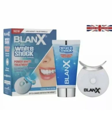 BlanX White Shock Power White ActiluX® 50ml Teeth Whitening Toothpaste LED Bite
