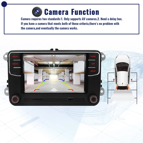 6.5" RCD360 PRO 187B Autoradio CarPlay Android Auto RCD330 Für VW Golf Passat CC - Bild 12 von 13