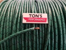 7mm Copper Core Braided Cloth Green With Black Tracers Spark Plug Wire Diy Foot 7mm Copper Core Braided Cloth Green With Black Tracers Spark Plug Wire Diy Foot