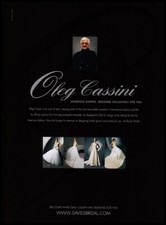 Oleg Cassini 1-page clipping 2004 ad for bridal gowns at David's Bridal