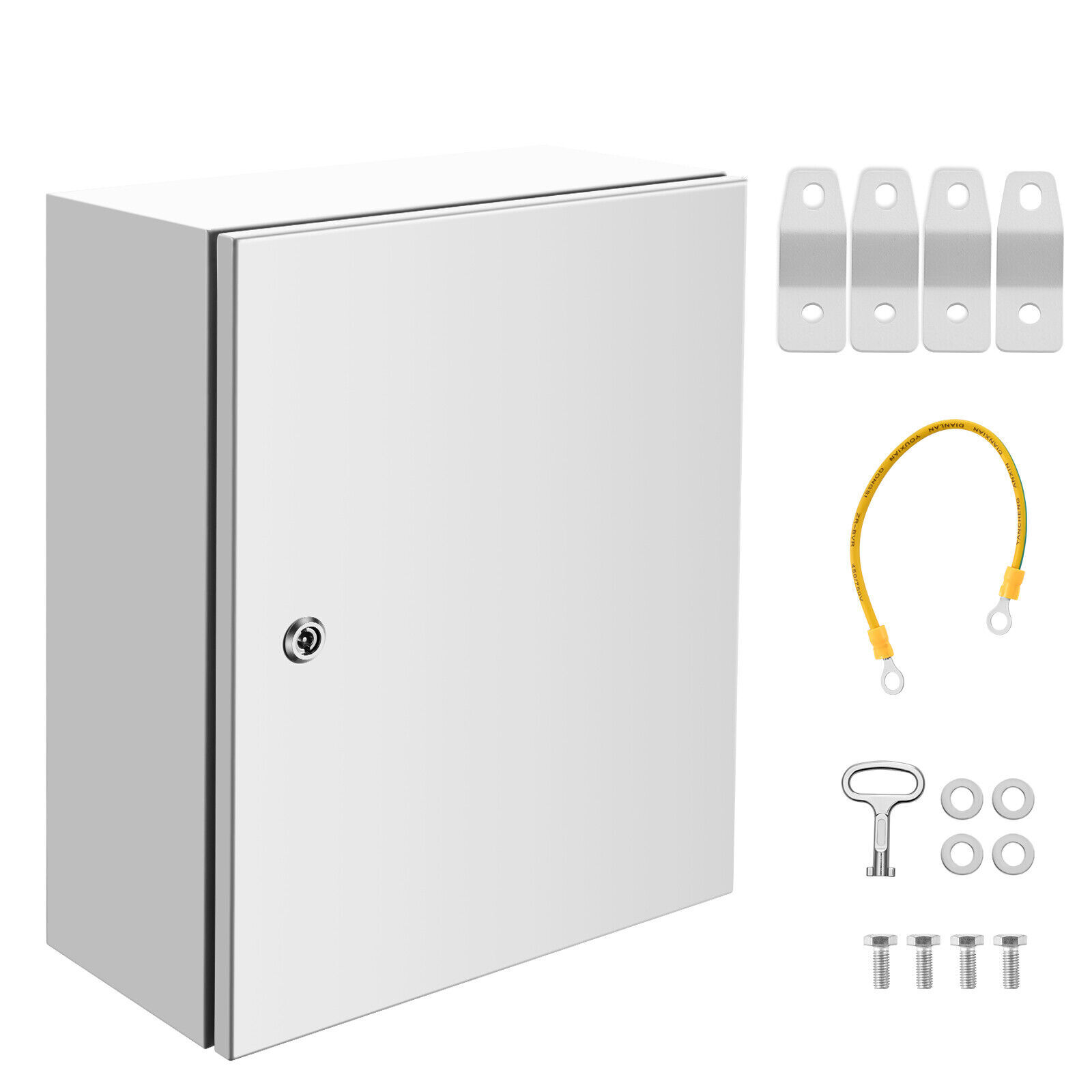 US 20x12x10" Steel Electrical Box NEMA 4X IP66 Enclosure Wall Mount