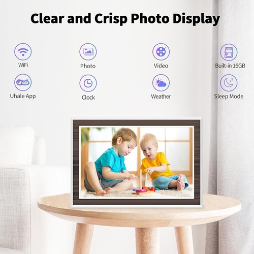 Smart Wifi 10.1 Inch Digital Picture Frame 1080P Touch Screen 16GB - Picture 5 of 7