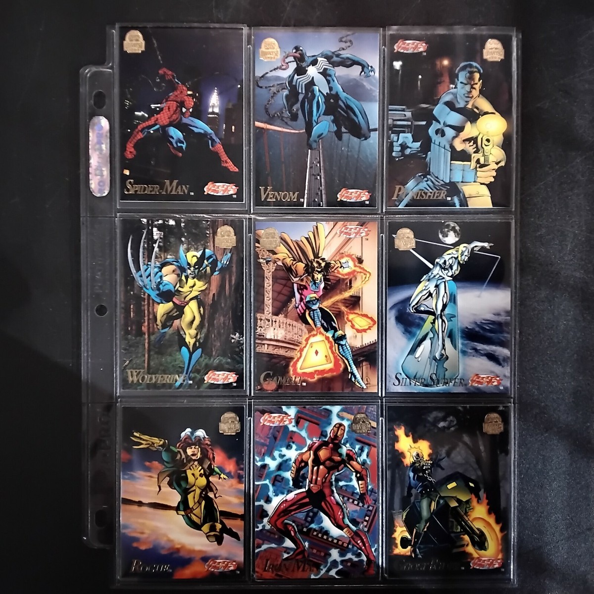 1994 MARVEL CARDS UNIVERSE FREEZE FRAME #1-9 COMPLETE SET | eBay