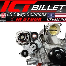 ICT Billet LS Swap Alternator Bracket LS1 LS3 LSX LQ4 LQ9 4.8L 5.3L 6.0L