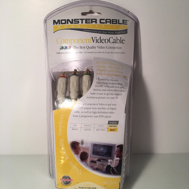 Monster Cable Home Series Component Video Cable 8ft eBay