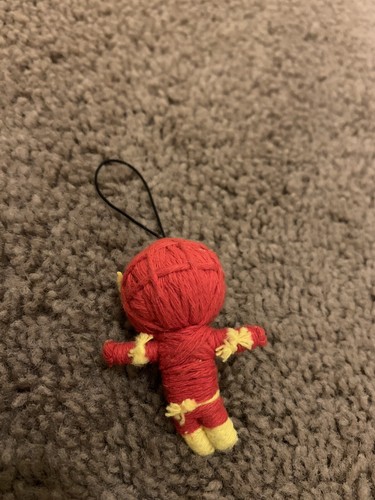 DC Comics The Flash Voodoo String Doll Figure Red Keychain Charm Toy Ornament - Picture 7 of 10