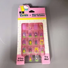 Peeps x Hello Kitty & Friends Faux Nails, 18 Pieces (NEW IN BOX)