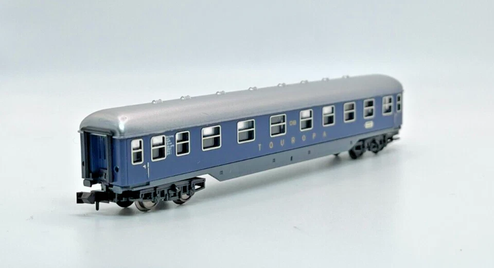 N Scale Minitrix 3013 Blue "Touropa" Passenger Car Original Box - Image 4 of 4