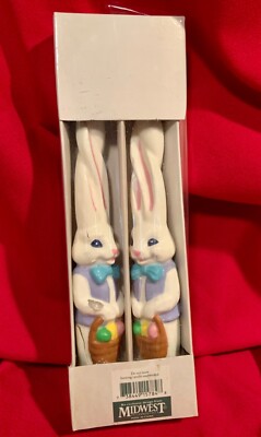 Easter Bunny,Candles,Peter Cottontail,Tapers,Vintage,Original Box,Midwest,1990s