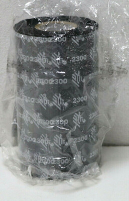 Zebra 02300BK11030 Ribbon 2300 Wax, 110 mm, 300 m, C-25 mm, 1 Rolle
