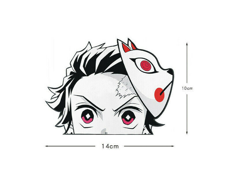 Demon Slayer Tanjiro Kamado Peeking Vinyl Decal Stickers Anime Peekaboo 4